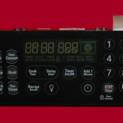 art # 316462803 - Frigidaire Gas Oven Control Board (used, overlay good - Black - Broken Tab)