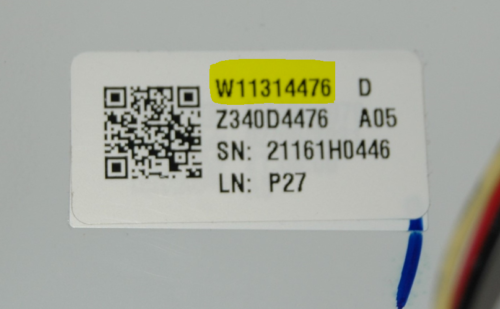 Part # W11314476 | W11186267 Maytag Dryer Control Panel And Boards (used, condition good - White)