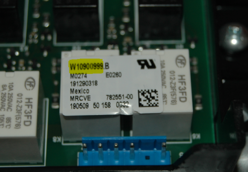 Part # W10840425 | W10900999 Whirlpool Oven Control Panel And Board (used, overlay fair - Black)