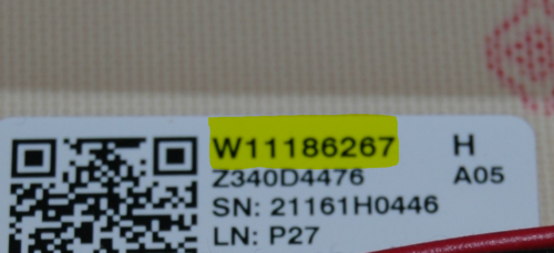 Part # W11314476 | W11186267 Maytag Dryer Control Panel And Boards (used, condition good - White)