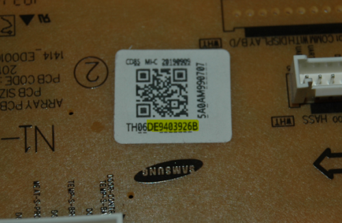 Part # DG34-00044A | DE94-03926B Samsung Oven Switch Membrane And Board (used, overlay fair - White)