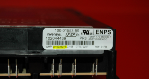 Part # W10236275 - $Whirlpool Oven Control Board (used, overlay fair - Black)