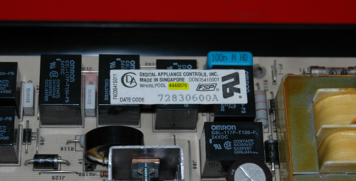 Part # 4451313 | 4448876 - $Whirlpool Oven Switch Membrane Panel And Board (used, overlay good - Black)