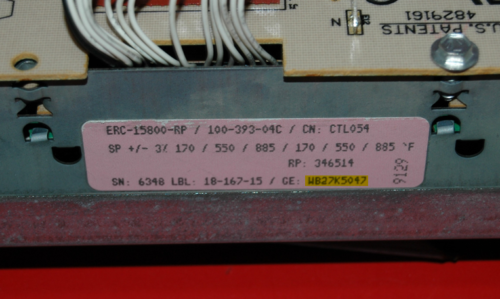 Part # WB36K5066 | WB27K5047 - $GE Oven Control Panel And Control Board (used, overlay good - Black)