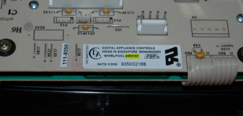 Part # 8300471 | 8302985 - $KitchenAid Oven Control Panel And Control Board (used, overlay fair - Black)