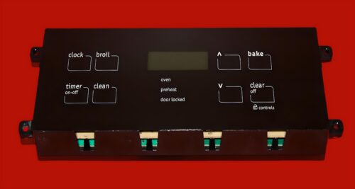 Part # 316418207 - $Kenmore Gas Oven Control Board (used, overlay near mint - Black)