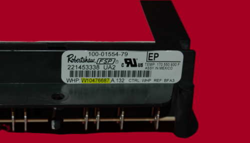 Part # W10476687 - $Whirlpool Oven Control Board (used, overlay good - White)