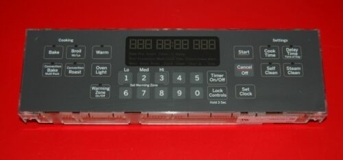 Part # WB27X25361 | 164D8496G167 - GE Oven Control Board (used, overlay good - Dark Gray)
