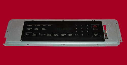 Part # DG34-00027B | DE92-02588J - $Samsung Gas Oven Switch Membrane And Board (used, overlay fair - Black)