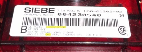 Part # 183D6012P001 - GE Oven Control Board (overlay fair - Black)