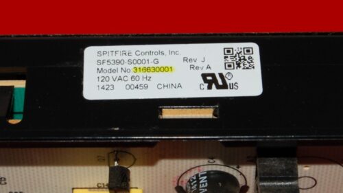 Kenmore Gas Oven Control Board 316630001 | OEM Used Tested (overlay good - Black)