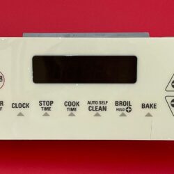 Part # 164D1954P001 | WB12K005 - $109 GE Oven Control Board (used, overlay fair - Almond)