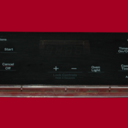 Part # WB27X44728 | 164D8450G172 - $79 GE Gas Oven Control Board (used, overlay fair - Black)