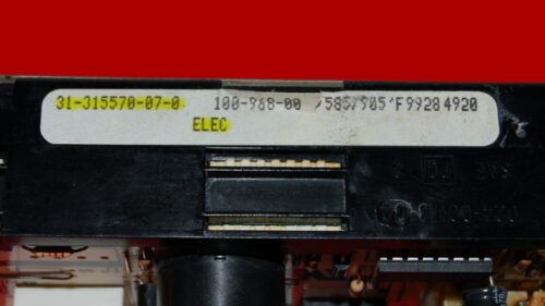 Whirlpool Oven Control Board - Y0315570 | 31-315570-07-0 (overlay good - White)
