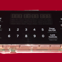 Part # 164D8496G146 GE Oven Control Board (overlay good - Black)
