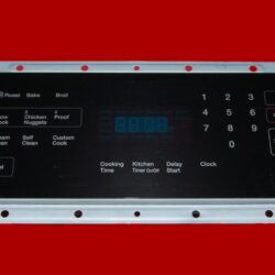 Part # DG34-00020A | DE92-03045H | Samsung Oven Switch Membrane And Board (overlay fair - Black)