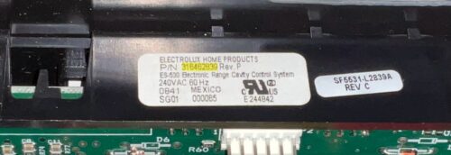 Part # 318274666 | 31646839 $Frigidaire Oven Touch Pad And Control Board (used, touch pad fair - Black)