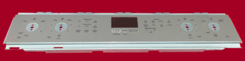 Part # W10664063 | W10365414 | Maytag Oven Panel Touch Membrane And Control Board (used, overlay fair - Gray)