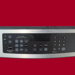 Part # 318313825 | 316418735 - $239 Frigidaire Oven Control Panel And Board (used, overlay fair - Black/Stainless Steel)