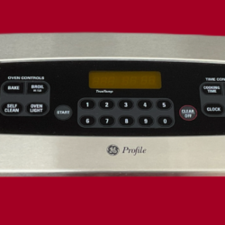 Part # WB27T10707 | WB27T10502 | 191D3159P138 - $149 GE Oven Control Panel And Board (used, overlay fair - Gray)