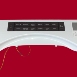 Part # W11370450 Whirlpool Dryer User Interface Panel (used, condition fair - White)