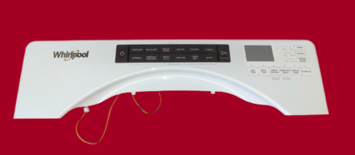 Part # W11370450 Whirlpool Dryer User Interface Panel (used, condition fair - White)