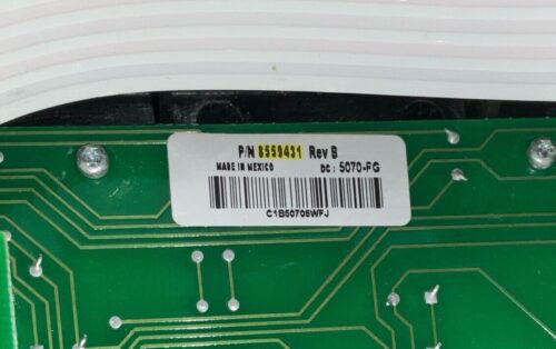 Part # 8558751 | 8559431 Whirlpool Dryer User Panel And Control Board (overlay good - Dark Gray)