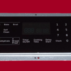 Part # DG34-00027B | DE92-02588J - Samsung Gas Oven Switch Membrane And Board (used, overlay near mint - Black)