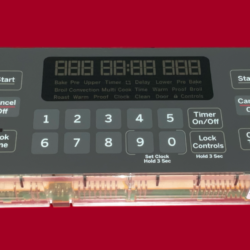 Part # 164D8496G205 - $139 GE Oven Control Board (used, overlay fair - Gray)