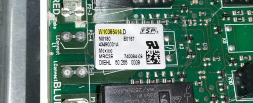 Part # W10664063 | W10365414 | Maytag Oven Panel Touch Membrane And Control Board (used, overlay fair - Gray)