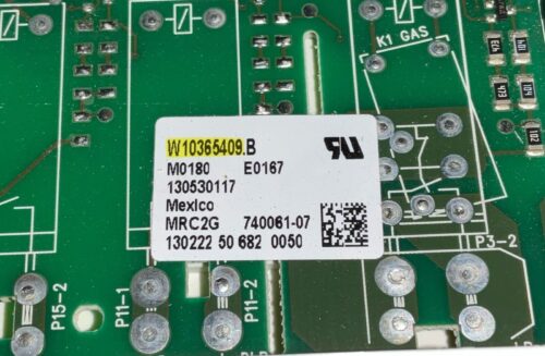 Part # W10321798 | W10365409 | Whirlpool Gas Oven Control Panel And Board (overlay fair - Black)