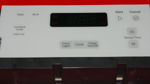 Whirlpool Oven Control Board W10834015 | W11122557 | OEM Used Tested (overlay fair - White)