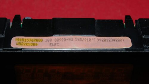 Part # WB27K5306 | 191D1576P008 | GE Oven Control Board (overlay fair - Black)