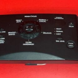 Part # 8181802 | 8181827 Kenmore Front Load Washer Control Panel And User Interface Board (used, condition good - Graphite)