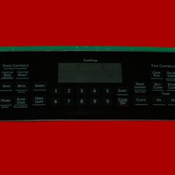 Part # WB27T11393 | WB27T11352 | 164D8496G004 | GE Oven Touchpad and Control Board (overlay good - Black)