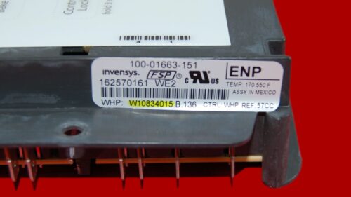 Part # W11122557 | W10834015 | Whirlpool Oven Control Board (overlay fair - White)