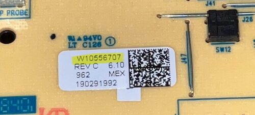 Part # W10556707 Amana Gas Oven Control Board (used, overlay fair - White)