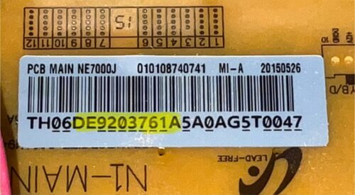 Part # DE92-03761A Samsung Oven Control Board (used)