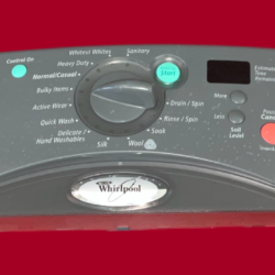 Part # 8182654 | WP8182717 Whirlpool Front Load Washer Control Panel And User Interface Board (used, condition fair - Pewter)