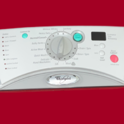 Part # 8182653 | 8182717 - $139 Whirlpool Front Load Washer And User Interface Board (used, condition fair - Light Gray)