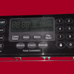 Part # 318183400 Kenmore Oven Control Board (used, overlay poor - Black)