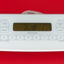 Part # WB27K10055 | WB27T10224 - $249 GE Oven Panel And Control Board (used, overlay good - White)