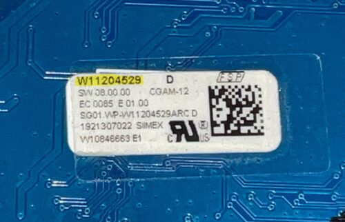 Part # W11528249 | W11204529 Whirlpool Oven Control Board (used, overlay fair - Black )