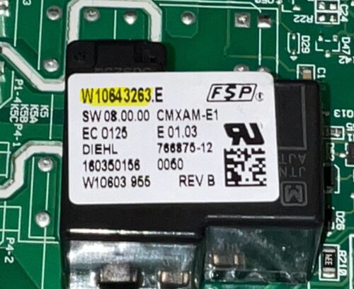 Part # W11678110 | W10643263 Whirlpool Oven Switch Membrane And Board (used, overlay good - Black)