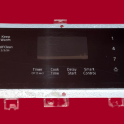 Part # DG34-00048A | DG94-04042A Samsung Oven Switch Membrane And Board (used, overlay fair - Black)