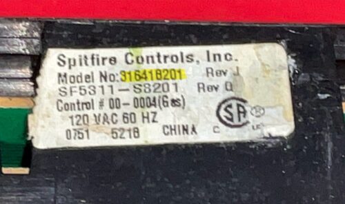 Part # 5304509983 | 316418201 Frigidaire Gas Oven Control Board (used, overlay poor - Black)