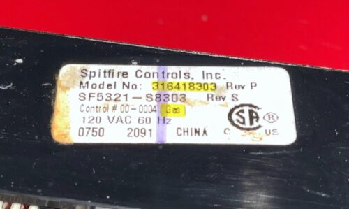 Frigidaire Gas Range Oven Control Board - Part # 316557203 | 316418303 Gallery Image 1