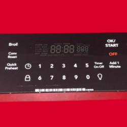 Part # 5304524907 | A12867303 Frigidaire Oven Touch Panel And Control Board (used, overlay good - Black)