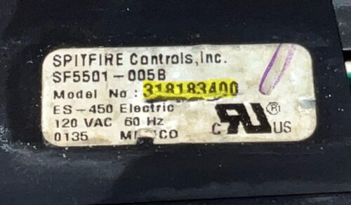 Part # 318183400 Kenmore Oven Control Board (used, overlay poor - Black)