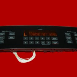GE Duel Fuel Oven Glass Touchpad Panel And Control Board - WB27K10258 | 164D4105P054 | WB27K10123 (overlay good - Black)